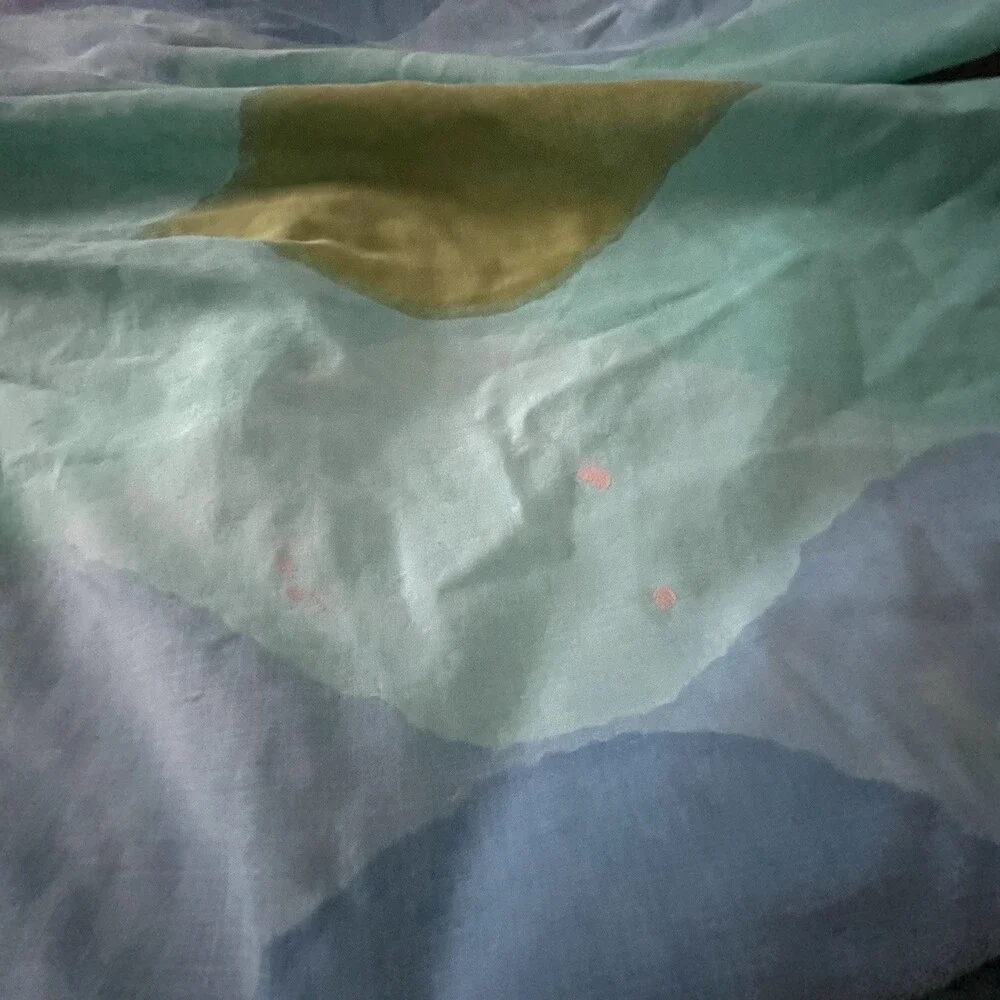 VTG Cannon Royal Family King Sheet Set Wavy Gravy Mod Blue Purple Psychedelic